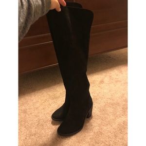 Tall black boots